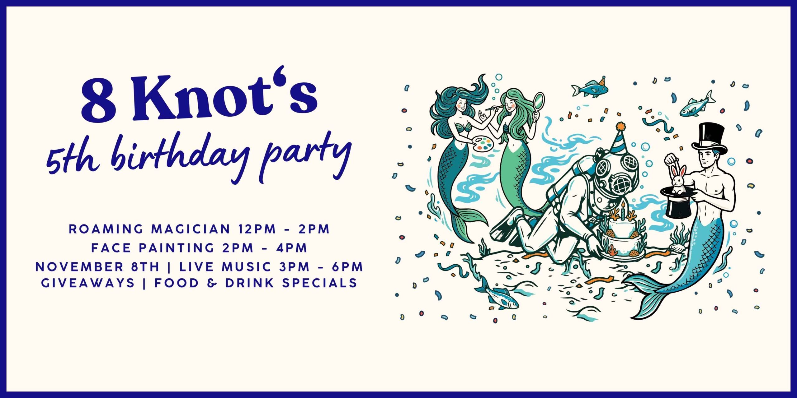 8 Knots Tavern 5th Birthday Party 🎉